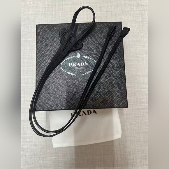 Prada Saffiano Leather Bolo Tie - Picture 4 of 7